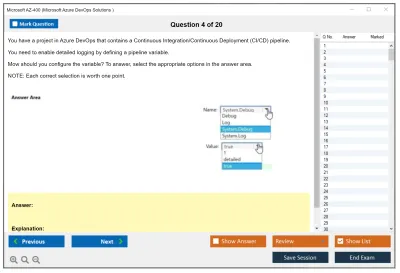 Microsoft AZ-400 Microsoft Azure DevOps Solutions Practice test exam simulator test engine exam Prep practice test questions answers Image 4