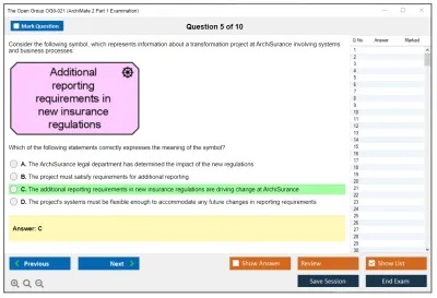 The Open Group OG0-021 ArchiMate 2 Part 1 Examination Practice test exam simulator test engine exam Prep practice test questions answers Image 5