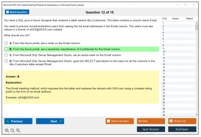 Microsoft DP-300 Administering Relational Databases on Microsoft Azure Practice test exam simulator test engine exam Prep practice test questions answers Image 12