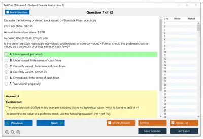 Test Prep CFA-Level-1 Chartered Financial Analyst Level 1 Practice test exam simulator test engine exam Prep practice test questions answers Image 7