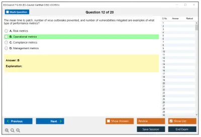 ECCouncil 712-50 EC-Council Certified CISO (CCISO) Practice test exam simulator test engine exam Prep practice test questions answers Image 12