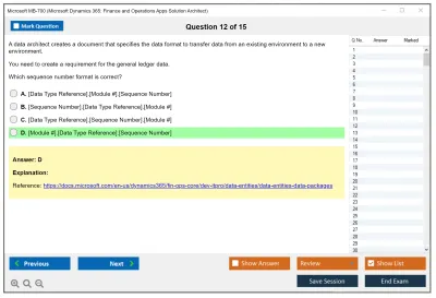 Microsoft MB-700 Microsoft Dynamics 365: Finance and Operations Apps Solution Architect Practice test exam simulator test engine exam Prep practice test questions answers Image 12