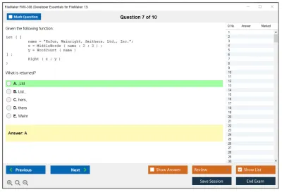 FileMaker FM0-308 Developer Essentials for FileMaker 13 Practice test exam simulator test engine exam Prep practice test questions answers Image 7