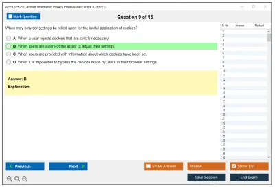 IAPP CIPP-E Certified Information Privacy Professional/Europe (CIPP/E) Practice test exam simulator test engine exam Prep practice test questions answers Image 9
