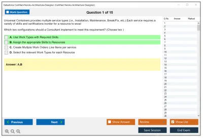 Salesforce Certified-Heroku-Architecture-Designer Salesforce Certified Heroku Architect Practice test exam simulator test engine exam Prep practice test questions answers Image 1