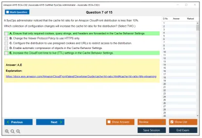 Amazon AWS SOA-C02 AWS Certified SysOps Administrator - Associate (SOA-C02) Practice test exam simulator test engine exam Prep practice test questions answers Image 7