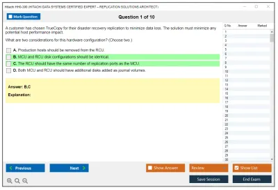 Hitachi HH0-300 HITACHI DATA SYSTEMS CERTIFIED EXPERT – REPLICATION SOLUTIONS ARCHITECT Practice test exam simulator test engine exam Prep practice test questions answers Image 1