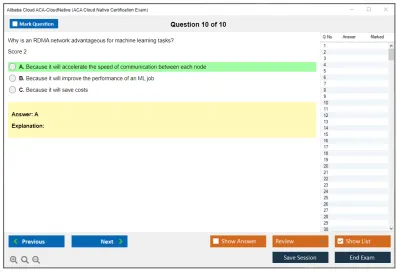 Alibaba Cloud ACA-CloudNative ACA Cloud Native Certification Exam Practice test exam simulator test engine exam Prep practice test questions answers Image 10