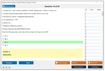 Salesforce PDII Salesforce Certified Platform Developer II Practice test exam simulator test engine exam Prep practice test questions answers Image 14