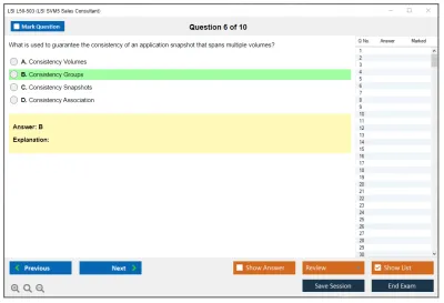 LSI L50-503 LSI SVM5 Sales Consultant Practice test exam simulator test engine exam Prep practice test questions answers Image 6