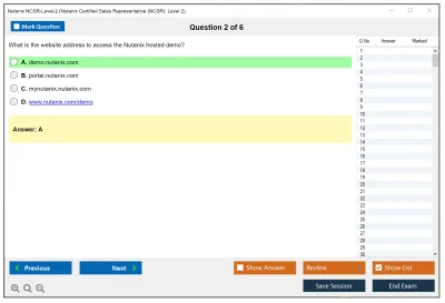 Nutanix NCSR-Level-2 Nutanix Certified Sales Representative (NCSR): Level2 Practice test exam simulator test engine exam Prep practice test questions answers Image 2