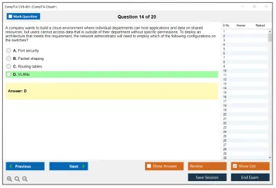 CompTIA CV0-001 CompTIA Cloud+ Practice test exam simulator test engine exam Prep practice test questions answers Image 14