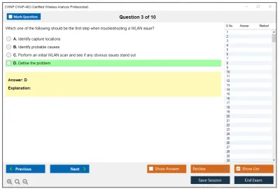 CWNP CWAP-403 Certified Wireless Analysis Professional Practice test exam simulator test engine exam Prep practice test questions answers Image 3