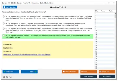 Genesys GCP-GC-ADM Genesys Cloud Certified Professional - Contact Center Administration Practice test exam simulator test engine exam Prep practice test questions answers Image 7