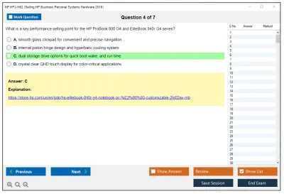 HP HP2-H62 Selling HP Business Personal Systems Hardware 2018 Practice test exam simulator test engine exam Prep practice test questions answers Image 4