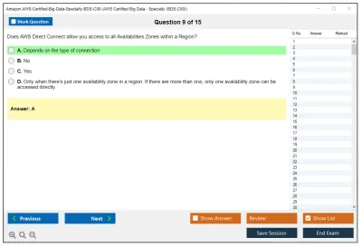 Amazon AWS AWS-Certified-Big-Data-Specialty-BDS-C00 AWS Certified Big Data - Specialty (BDS-C00) Practice test exam simulator test engine exam Prep practice test questions answers Image 9