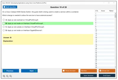 Cisco 350-901 Developing Applications using Cisco Core Platforms and APIs (DEVCOR) Practice test exam simulator test engine exam Prep practice test questions answers Image 19