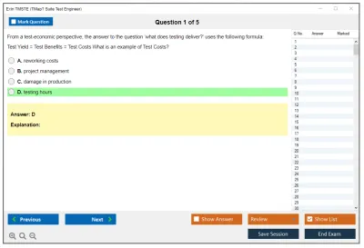 Exin TMSTE TMap Suite Test Engineer Practice test exam simulator test engine exam Prep practice test questions answers Image 1