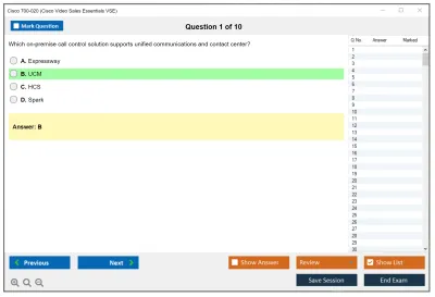 Cisco 700-020 Cisco Video Sales Essentials VSE Practice test exam simulator test engine exam Prep practice test questions answers Image 1