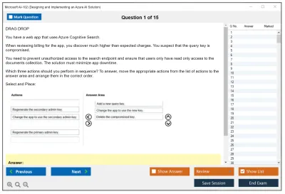 Microsoft AI-102 Designing and Implementing a Microsoft Azure AI Solution Practice test exam simulator test engine exam Prep practice test questions answers Image 1