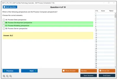 SAP C_PO_7513 SAP Certified Technology Associate - SAP Process Orchestration 7.50 Practice test exam simulator test engine exam Prep practice test questions answers Image 4