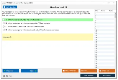 Veeam VMCE2021 Veeam Certified Engineer 2021 Practice test exam simulator test engine exam Prep practice test questions answers Image 14