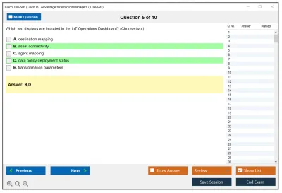 Cisco 700-846 Cisco IoT Advantage for Account Managers (IOTAAM) Practice test exam simulator test engine exam Prep practice test questions answers Image 5