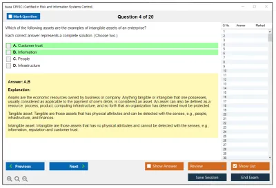 Isaca CRISC Certified in Risk and Information Systems Control Practice test exam simulator test engine exam Prep practice test questions answers Image 4