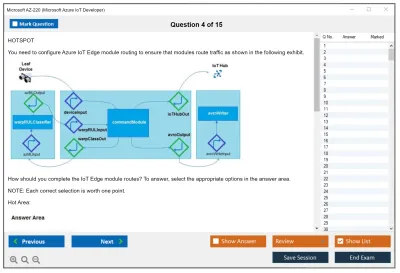 Microsoft AZ-220 Microsoft Azure IoT Developer Practice test exam simulator test engine exam Prep practice test questions answers Image 4
