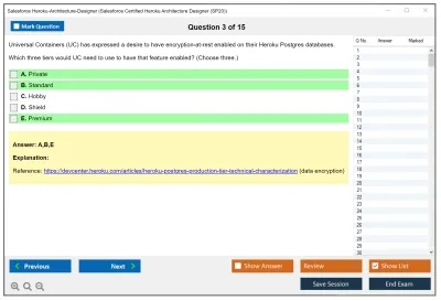 Salesforce Heroku-Architecture-Designer Salesforce Certified Heroku Architecture Designer Practice test exam simulator test engine exam Prep practice test questions answers Image 3