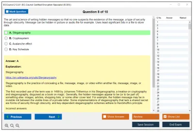 ECCouncil 212-81 EC-Council Certified Encryption Specialist (ECES) Practice test exam simulator test engine exam Prep practice test questions answers Image 8
