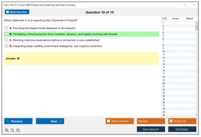 Cisco 700-751 Cisco SMB Product and Positioning Technical Overview Practice test exam simulator test engine exam Prep practice test questions answers Image 10