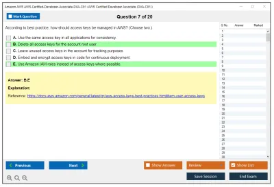 Amazon AWS AWS-Certified-Developer-Associate-DVA-C01 AWS Certified Developer Associate (DVA-C01) Practice test exam simulator test engine exam Prep practice test questions answers Image 7