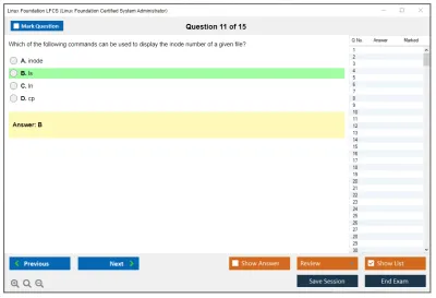 Linux Foundation LFCS Linux Foundation Certified System Administrator Practice test exam simulator test engine exam Prep practice test questions answers Image 11