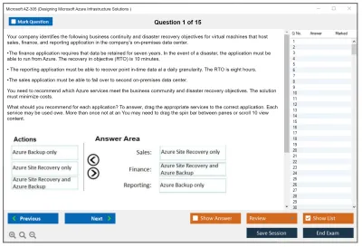 Microsoft AZ-305 Designing Microsoft Azure Infrastructure Solutions Practice test exam simulator test engine exam Prep practice test questions answers Image 1