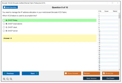 Brocade 150-820 Brocade Certified Ethernet Fabric Professional 2015 Practice test exam simulator test engine exam Prep practice test questions answers Image 8