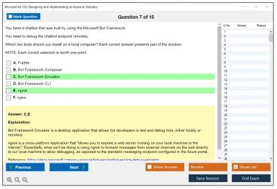 Microsoft AI-102 Designing and Implementing a Microsoft Azure AI Solution Practice test exam simulator test engine exam Prep practice test questions answers Image 7