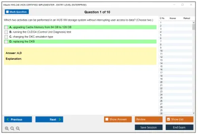 Hitachi HH0-240 HDS CERTIFIED IMPLEMENTER - ENTRY LEVEL ENTERPRISE Practice test exam simulator test engine exam Prep practice test questions answers Image 1