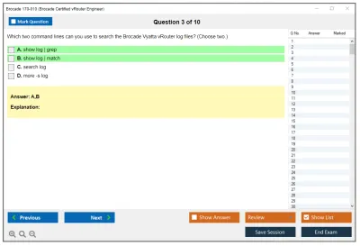Brocade 170-010 Brocade Certified vRouter Engineer Practice test exam simulator test engine exam Prep practice test questions answers Image 3