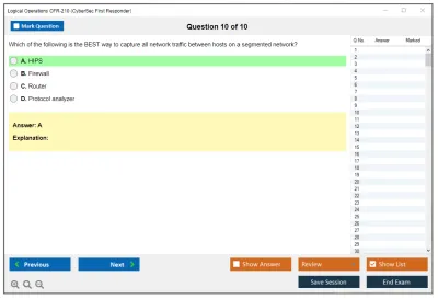 Logical Operations CFR-210 Logical Operations CyberSec First Responder Practice test exam simulator test engine exam Prep practice test questions answers Image 10