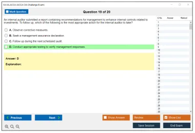 IIA IIA-ACCA ACCA CIA Challenge Exam Practice test exam simulator test engine exam Prep practice test questions answers Image 19