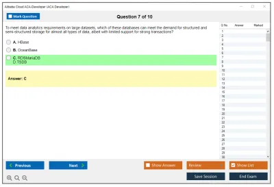 Alibaba Cloud ACA-Developer ACA Developer Certification Practice test exam simulator test engine exam Prep practice test questions answers Image 7
