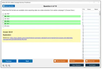 Adobe AD0-300 Adobe Campaign Business Practitioner Practice test exam simulator test engine exam Prep practice test questions answers Image 4