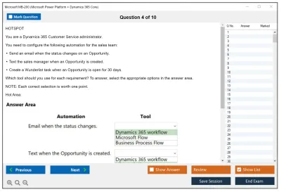 Microsoft MB-200 Microsoft Power Platform + Dynamics 365 Core Practice test exam simulator test engine exam Prep practice test questions answers Image 4
