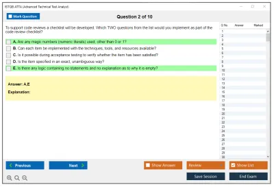 ISTQB ATTA Advanced Technical Test Analyst Practice test exam simulator test engine exam Prep practice test questions answers Image 2