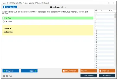 Huawei H19-301 Huawei Certified Pre-sales Associate-IP Network Practice test exam simulator test engine exam Prep practice test questions answers Image 6