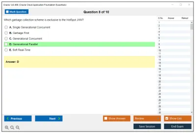 Oracle 1z0-468 Oracle Cloud Application Foundation Essentials Practice test exam simulator test engine exam Prep practice test questions answers Image 8