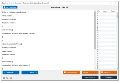 Salesforce JavaScript-Developer-I Salesforce Certified JavaScript Developer I Practice test exam simulator test engine exam Prep practice test questions answers Image 13