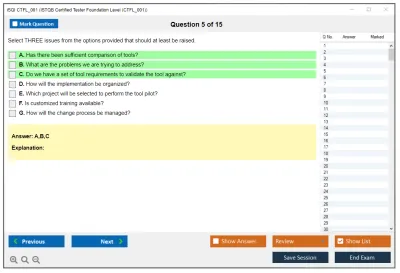 iSQI CTFL_001 ISTQB Certified Tester Foundation Level (CTFL_001) Practice test exam simulator test engine exam Prep practice test questions answers Image 5