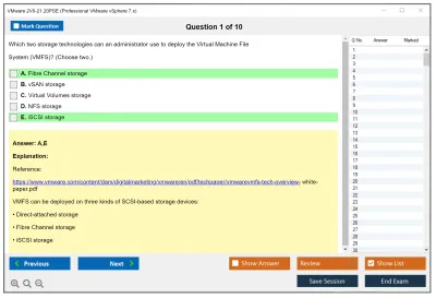 VMware 2V0-21.20PSE Professional VMware vSphere 7.x Practice test exam simulator test engine exam Prep practice test questions answers Image 1